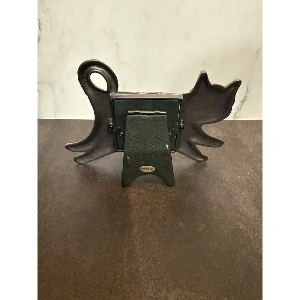SONOMA HOME GOODS METAL COUNTRY CAT 2X2 METAL PICTURE FRAME CAT LOVERS LOOK!